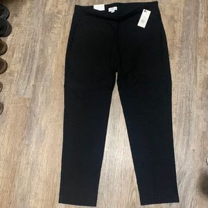 Crown & Ivy ankle cut stretch pants with elastic waist